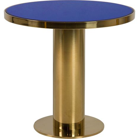 Goldfarbene Esstische aus Edelstahl 80x80x75 cm (1/5)