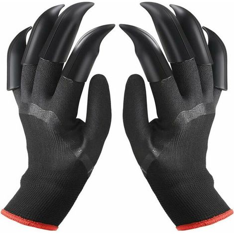 Gants de Jardin avec des Griffes(2 Paires), Plantation Gant de Jardinage est Le Choix pour Rapide et Facile à Creuser et Planter des Plantes de pépinière, Cadeau pour Le Jardinier (1/4)