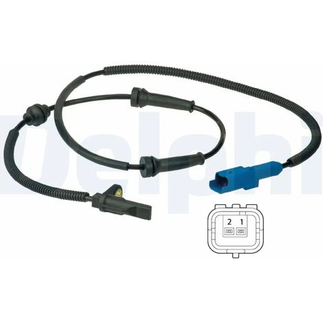 Capteur, vitesse de roue Delphi Technologies SS20390 CITROËN 4545.E4 4545.J9