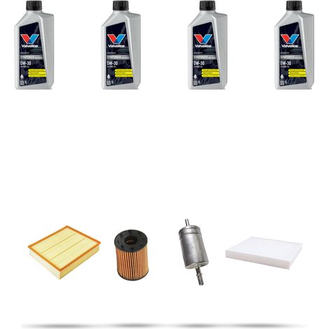 Kit tagliando 4 FILTRI e 4L OLIO compatibile con Jeep Renegade (BU) 1.4 Multiair 103kw dal 2014 (1/5)
