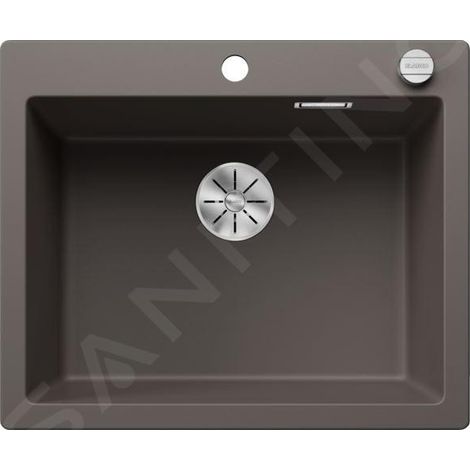 Blanco Pleon 6 - Évier en Silgranit, 615x510 mm, avec commande du vidage, InFino, gris 527319 (1/3)