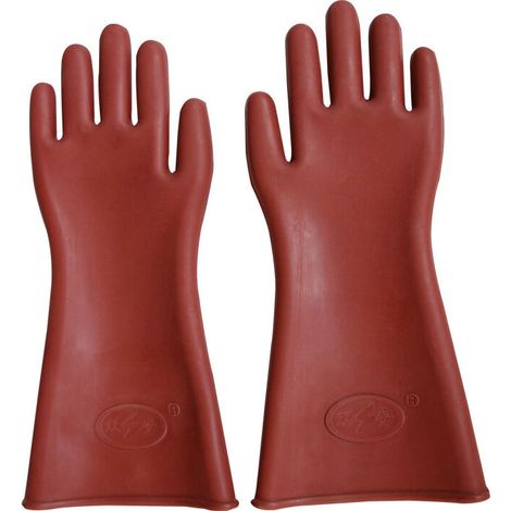 [JAMAIS UTILISÉ]Gants de Travail Gants Électriciens en Caoutchouc Couverture de Sécurité，gants isolés 12kv（Quantité : 1 ensemble） 56Vingt (1/5)