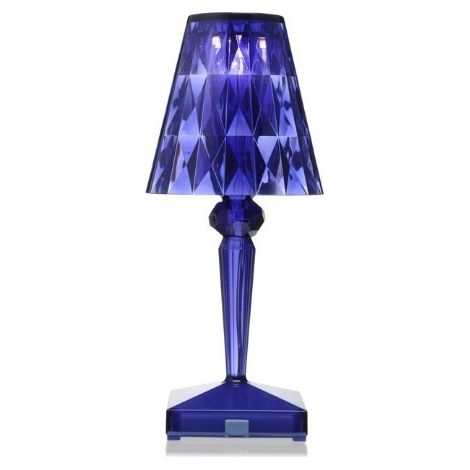 Lampada da tavolo a batteria Blu Kartell Battery 09140BL