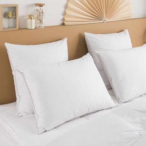 Oreiller Premium Naturel Anti-Acariens Ferme - 30% duvet - 50/70 - DUNLOPILLO (1/3)