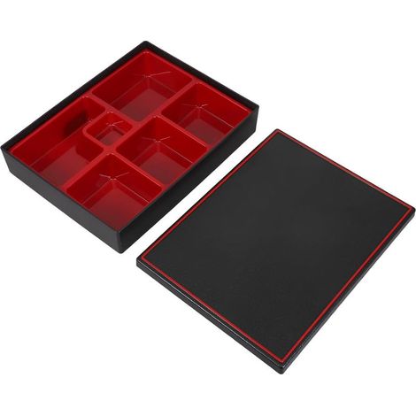 Boîte à lunch bento Ciieeo en ABS japonais, 6 compartiments (1/5)