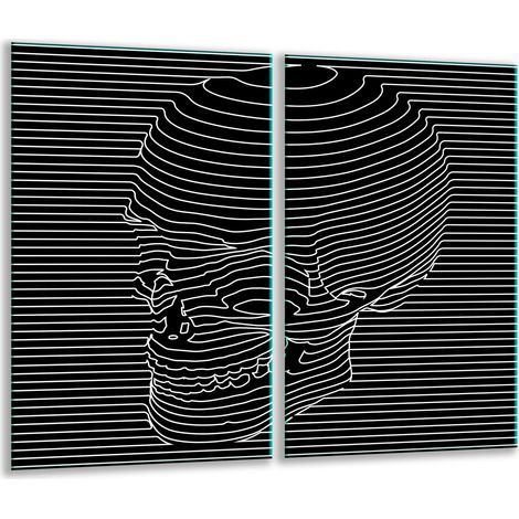 Tagliere in vetro 2x 30x52 nero (1/5)