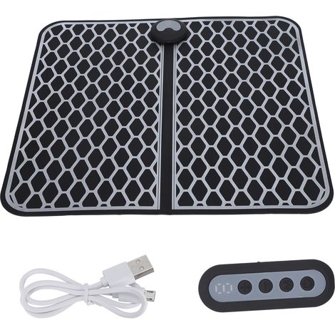 Coussin de massage des pieds par impulsions électriques avec télécommande - Appareil de relaxation pour EMS, tapis de massage matelassé (1/5)