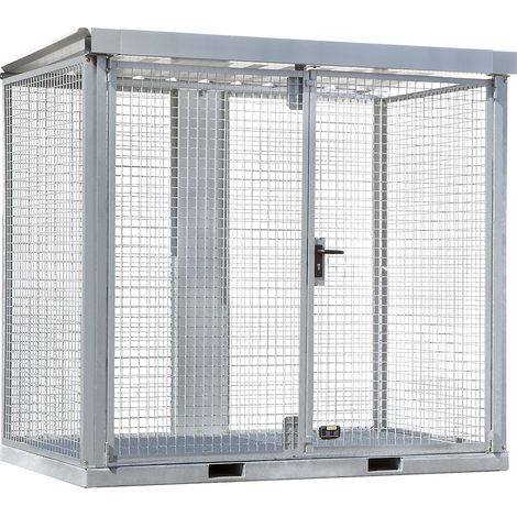 Bauer Südlohn Conteneur pour bouteilles de gaz GFC-E/G M3, galvanisé à chaud (1/5)