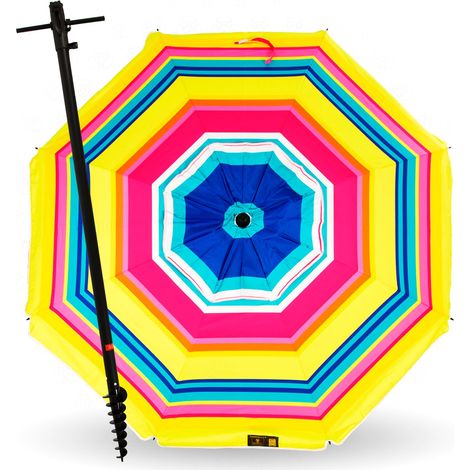 Parasol 200 cm avec spirale et poteau de courbure total. (1/5)