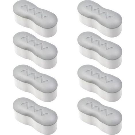 8 Pièces Pare-Chocs pour Siège de Toilette Kit de Pare-Chocs Siège de Toilette avec Adhésif Puissant Universel Patin Abattant WC Adhésif pour Maison, Hôtel, Restaurant