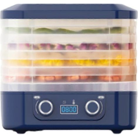 Intelligenter elektrischer Dörrautomat mit 5 Stufen und Timerfunktion, ideal für Obst und Gemüse, getrocknetes und getrocknetes Fleisch (US-Stecker). (1/5)