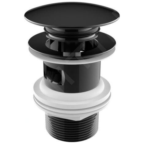 Roca Aqua - Bonde de lavabo, ClickClack, noir titane A5054015CN (1/2)