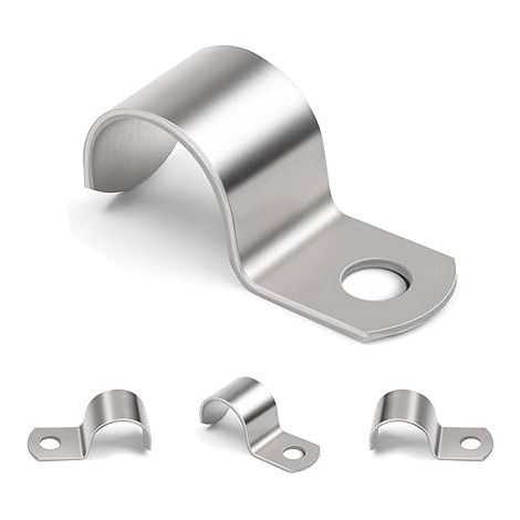 30 Pcs Collier de Serrage, M18 Collier de Fixation Tuyau 18 mm, Collier Serrage V2A Acier Inox 304 pour Supports de Tuyaux pour Fixation Attache Tube, Attache Fixer Grillage Rigide Traille Trou (1/5)