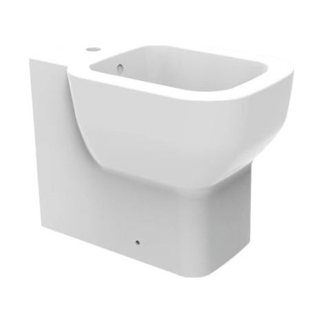 Bidet Quarzo Filomuro 53,5x36,5 cm Monoforo Bianco Lucido