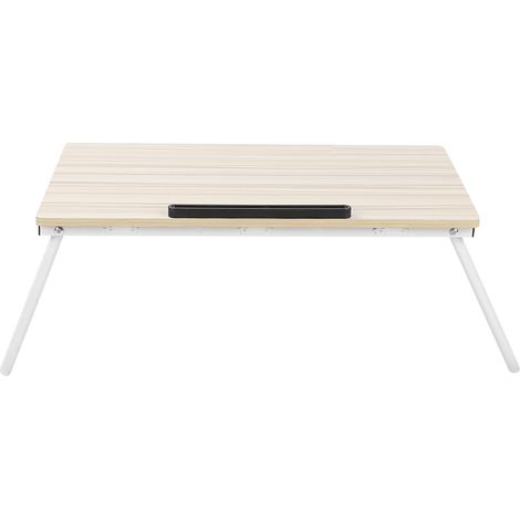 Plateau de lit pliable blanc érable A1-1, support ordinateur portable, petit bureau maison pour ordinateur notebook (1/5)