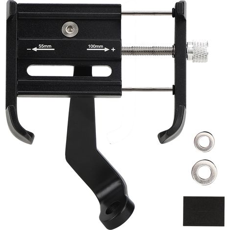 Support téléphone vélo 360° rotatif, support universel guidon moto vélo, monture ajustable (1/5)