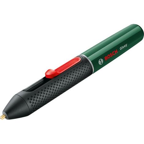 Bosch barra de adhesivo termofusible a batería Gluey Evergreen (color: verde oscuro, con 20 barras de adhesivo: 8 transparentes, 7 de color, 5 de purpurina)