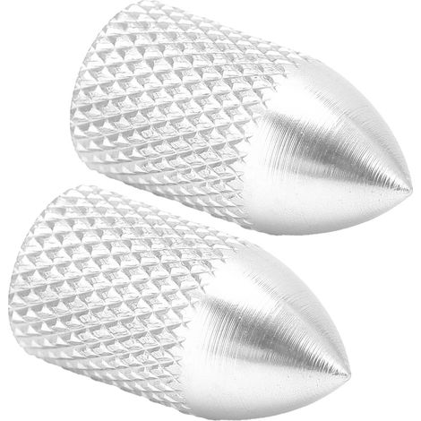 2 pièces capuchons de valve anti-pluie pour VTT style US, entretien vélo, argenté (1/5)