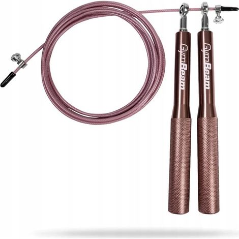 Verstellbarer Aluminium-Springbalken, Metall, GymBeam, 300 cm, Roségold