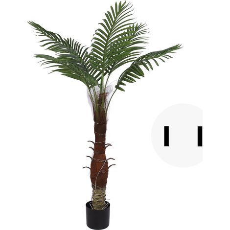 Palmier lumineux artificiel 100 LED IP65 120cm Décoration tropicale pour piscine plage jardin fête estivale Prise US 110V (1/5)