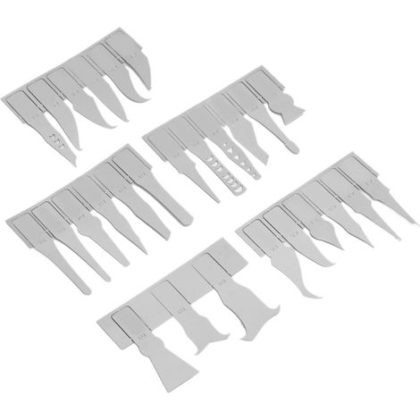 27-teiliges BGA-Reparaturmesser-Set, ultradünn, aus robustem SK5-Stahl, zum Entfernen von CPU-IC-Chip-Klebstoffen (1/5)