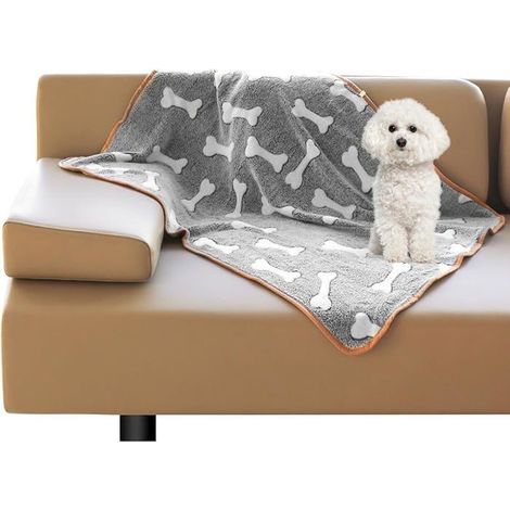 1 Hundedecke, 104x76cm Haustierdecke für kleine bis mittelgroße Hunde und Katzen, mehrfarbige DECKE (1/5)