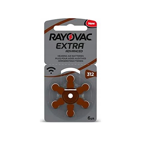batteria rayovac 312 senza mercurio 1,45 volt 6 pezzi (1/3)