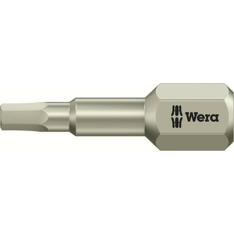 Wera 3840/1 TS 6KT-Bits, Edelstahl, Schlüsselweite (zöllig) 7/64", Länge 25 mm 10 Stk (1/5)