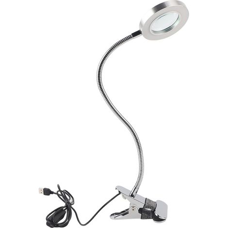 Lampe loupe portable USB pour maquillage permanent, tatouage et lecture (grossissement x2,5) (1/5)