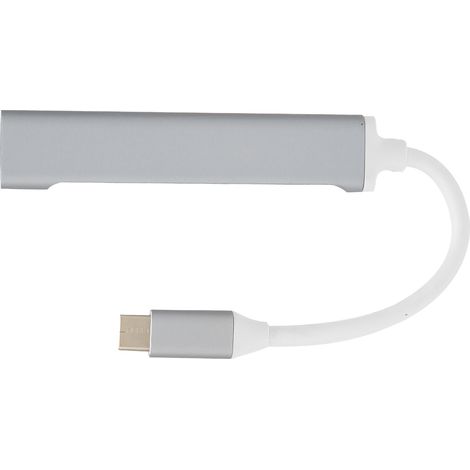 Concentrateur USB‑C Hub USB‑C vers USB Intelligent Portable en Aluminium avec 4 Ports USB (1/4)