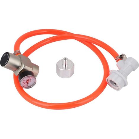 CO2 Mini Régulateur Gaz Fût Acier Inoxydable Pression Jauge Chargeur Kit Soda Accessoires (1/5)