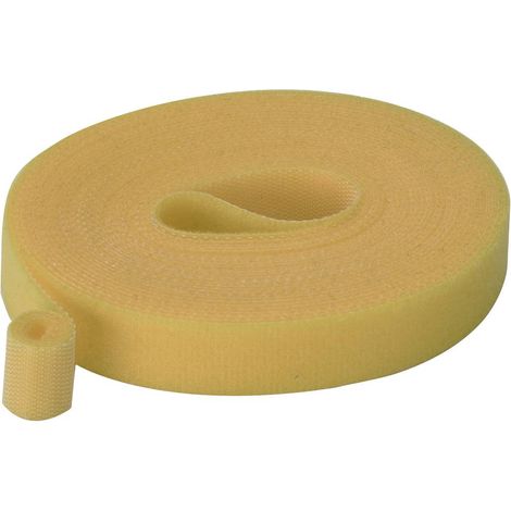 Bande auto-agrippante TRU COMPONENTS T24CA063 partie velours et partie agrippante (L x l) 5 m x 15 m