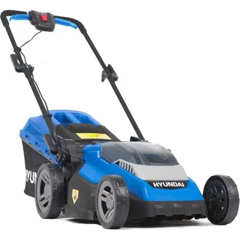 Hyundai – Tondeuse à gazon sans fil 40V 38cm – Moteur Brushless – 5 hauteurs de coupe 20-70mm – Sac de ramassage 40L – Fonction mulching (1/4)