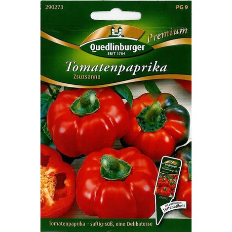 Quedlinburger Tomatenpaprika Zsuzsanna - Gemüsesamen (1/2)