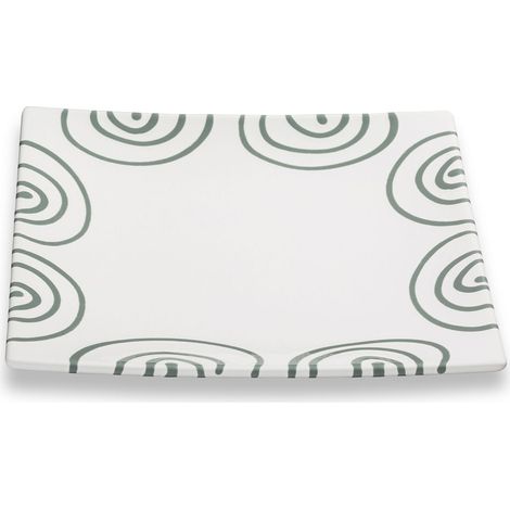 Gmundner cerámica gris flameado, plato de postre Trend (20x20cm) (1/2)