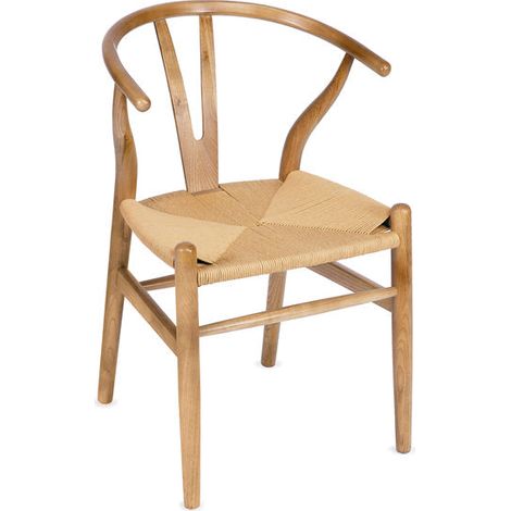 ANDREA HOUSE MU70002 SALMA Silla Madera de Olmo y Cordón De Papel - ref: MU70002 (1/2)