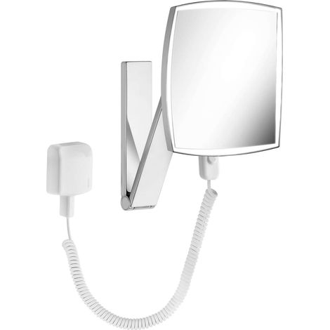 Keuco - Miroir mural cosmétique avec éclairage LED, chrome 17613019001