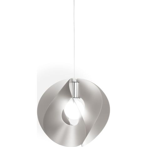 Lampadario a sospensione ATOM Argento diametro 45x h42 cm (1/2)