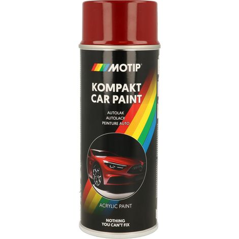 PEINTURE ACRYLIQUE KOMPAKT 41250 ROUGE BRILLANT 400ML MOTIP
