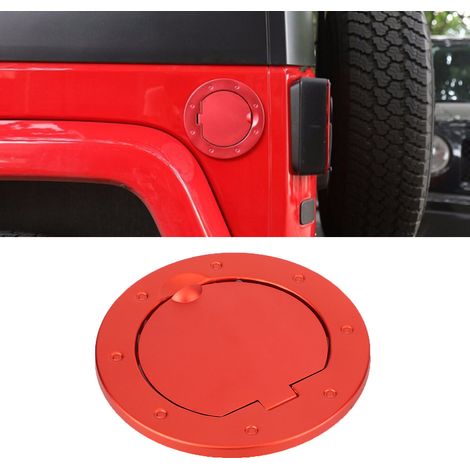Roter Tankdeckel aus Aluminiumlegierung, passend für Jeep Wrangler JK 2007-2017 (1/5)