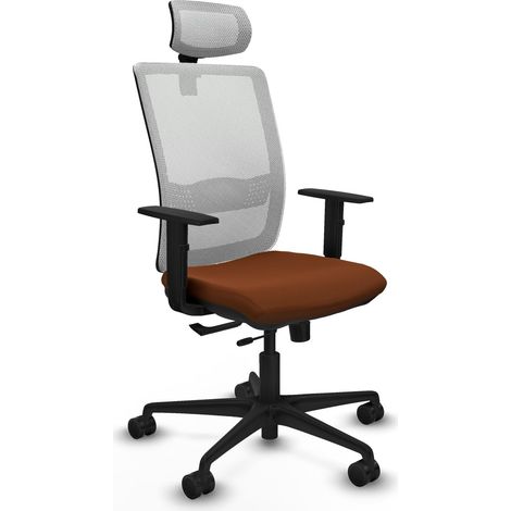 Sedia ergonomica piqueras y crespo Haches marrone similpelle (1/2)