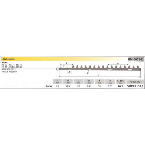 STIHL HS 72 74 75 Obermesser 007962