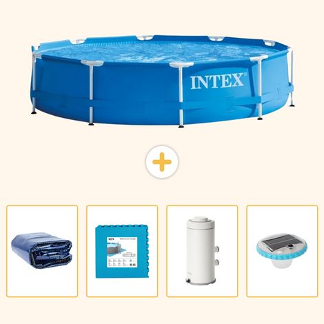 Intex Piscine Tubulaire Ronde - 366x76 cm - 5-pièces S152 (1/5)