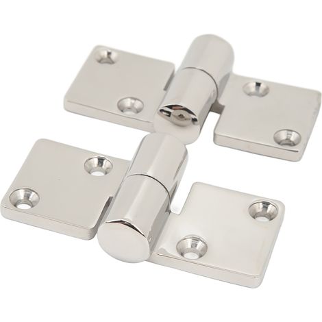 Charnière à plat marine en acier inoxydable 316, paumelle repliable pour porte de bateau, armoire bateau et camping-car, fixation robuste pour portes de bateau, quincaillerie nautique résistante à la (1/5)