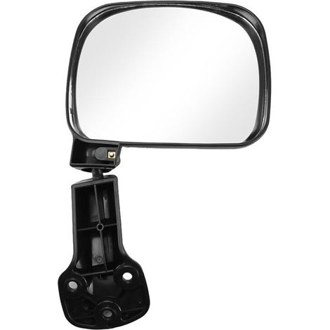 Pièces extérieures noires pour Toyota Hiace H200 (modèles 2005-2013, conduite à droite) : hayon arrière et ensemble de rétroviseur latéral.