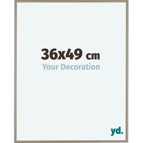 yd. - Cadre photo 36x49 - Champagne - Aluminium - Kent