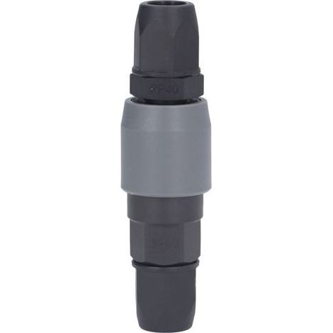 10 Stück pneumatische Verschraubungen Typ C aus Kunststoff und Stahl, selbstsichernde PU-Schlauch-Schnellkupplungen, Kompressorzubehör (SP40 + PP40 12x8mm 1/2in Gewinde) (1/5)