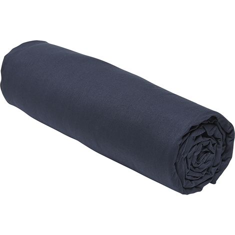 Today Essential Drap Housse Bleu Marine 140 x 200 cm