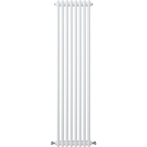 Acezanble Vertical Traditional Cast Iron Style Radiator 1500x380mm 3 Column White