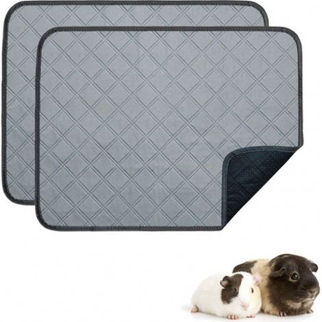 Coussinets d'urine lavables pour chien - Lot de 4, réutilisables, imperméables, pour chiots, tapis de dressage pour animaux, super absorbants (gris clair, 45,7 x 61 cm - Lot de 4) (1/2)